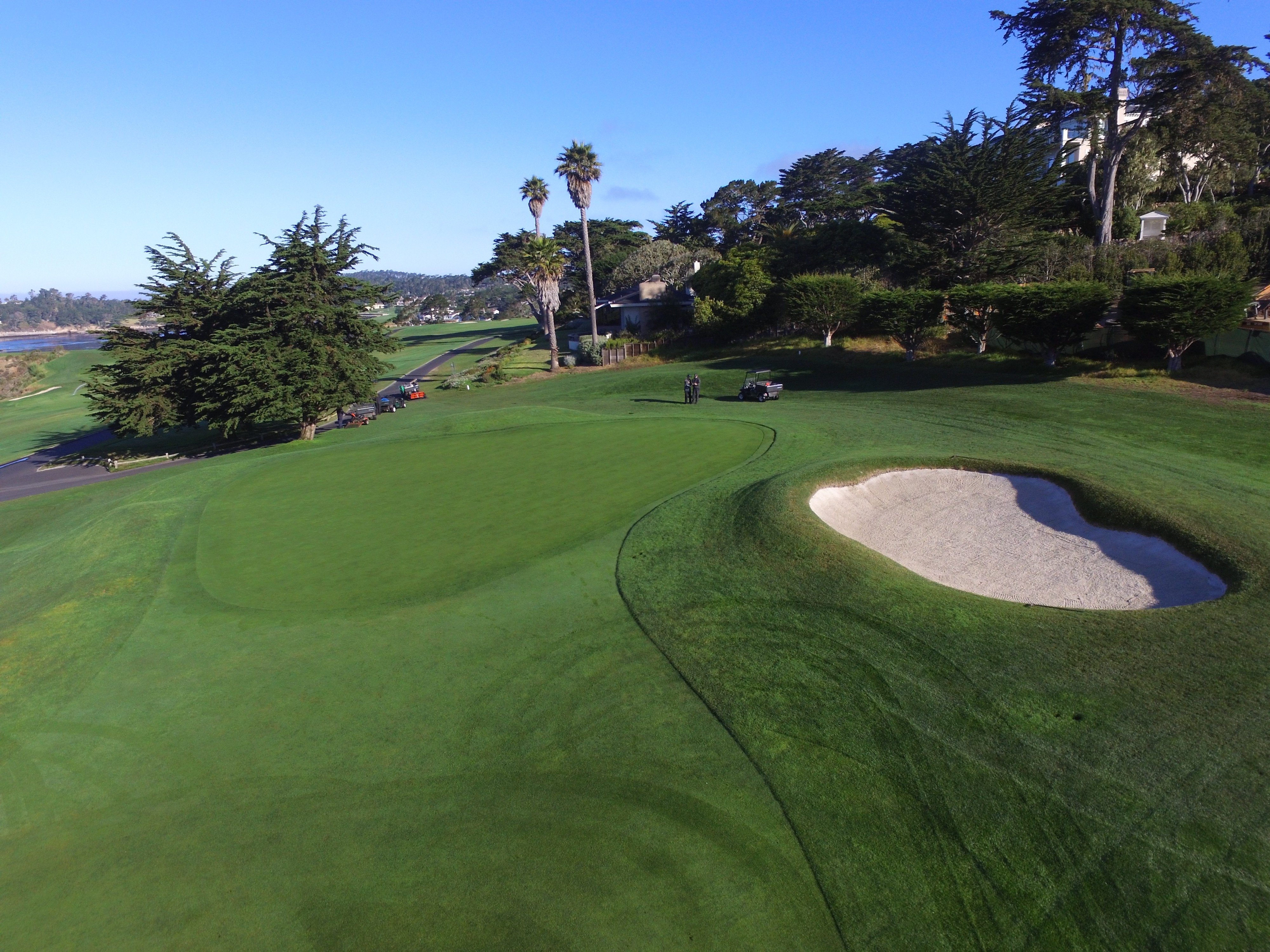 13th green at Pebble Beach 2016