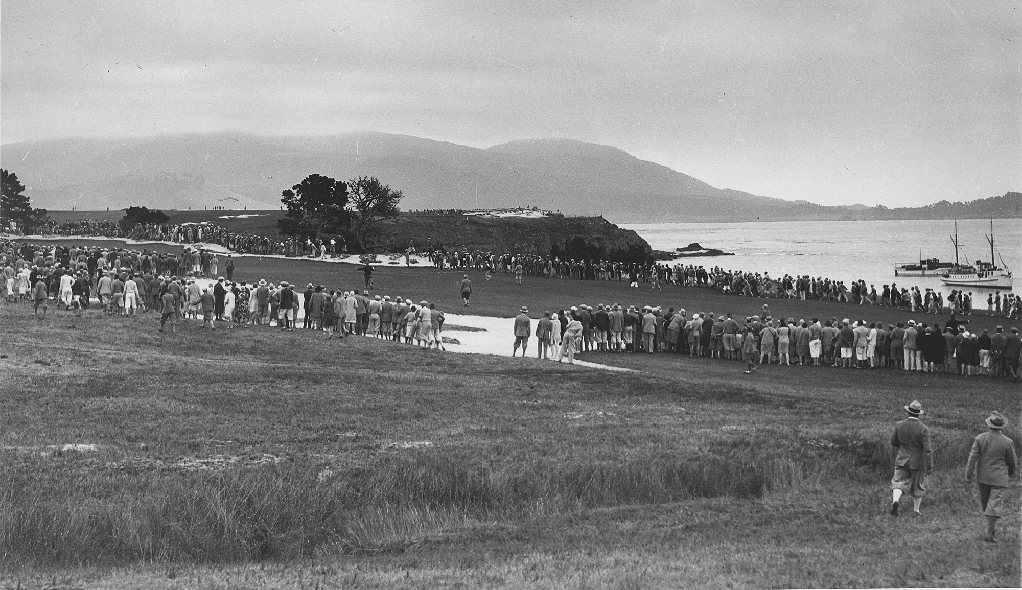 4th hole at Pebble Beach during 1929 U.S. Amateur