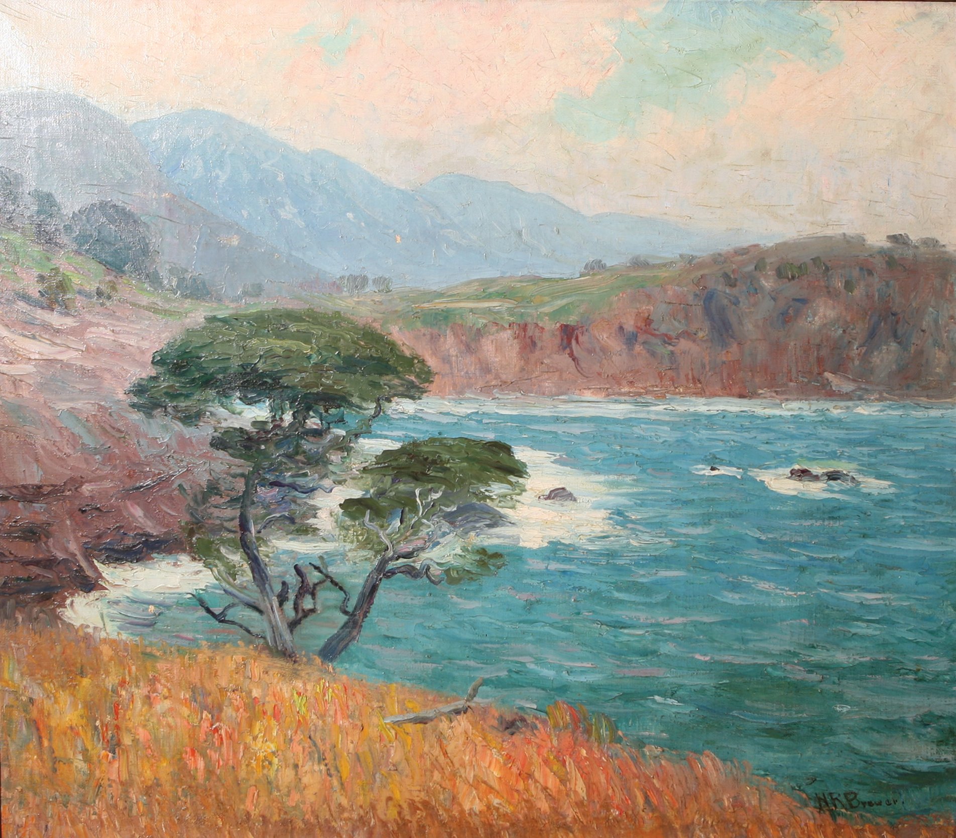 Monterey Shore painting by Henry Joseph Breuer