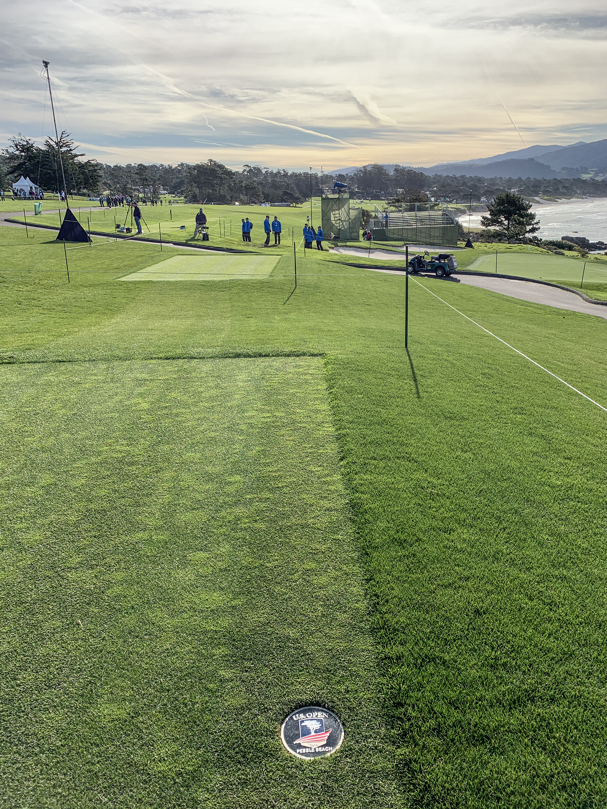 u.s. open tees for ninth hole at Pebble Beach