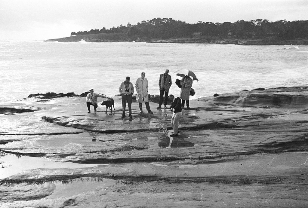 Arnold Palmer on the Rocks at Pebble Beach