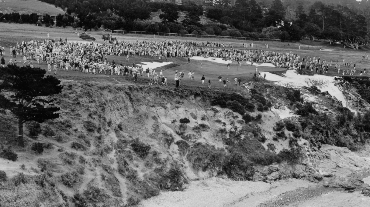 8th hole at Pebble Beach 1929