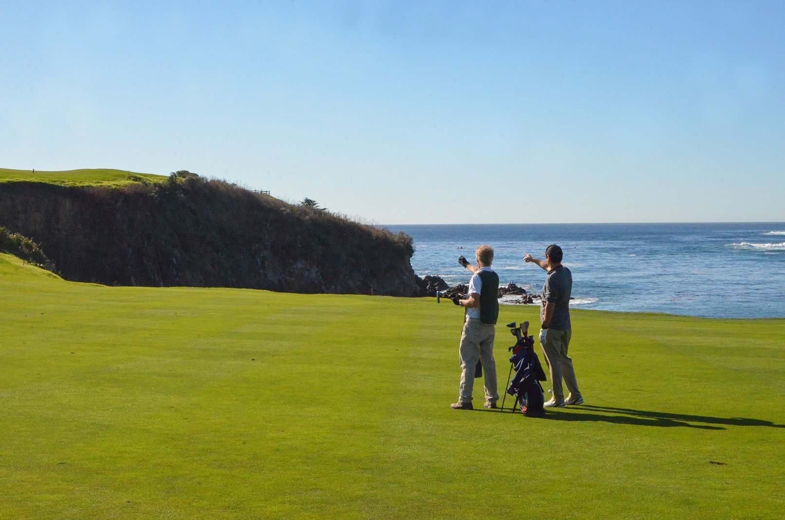 caddie on no. 6