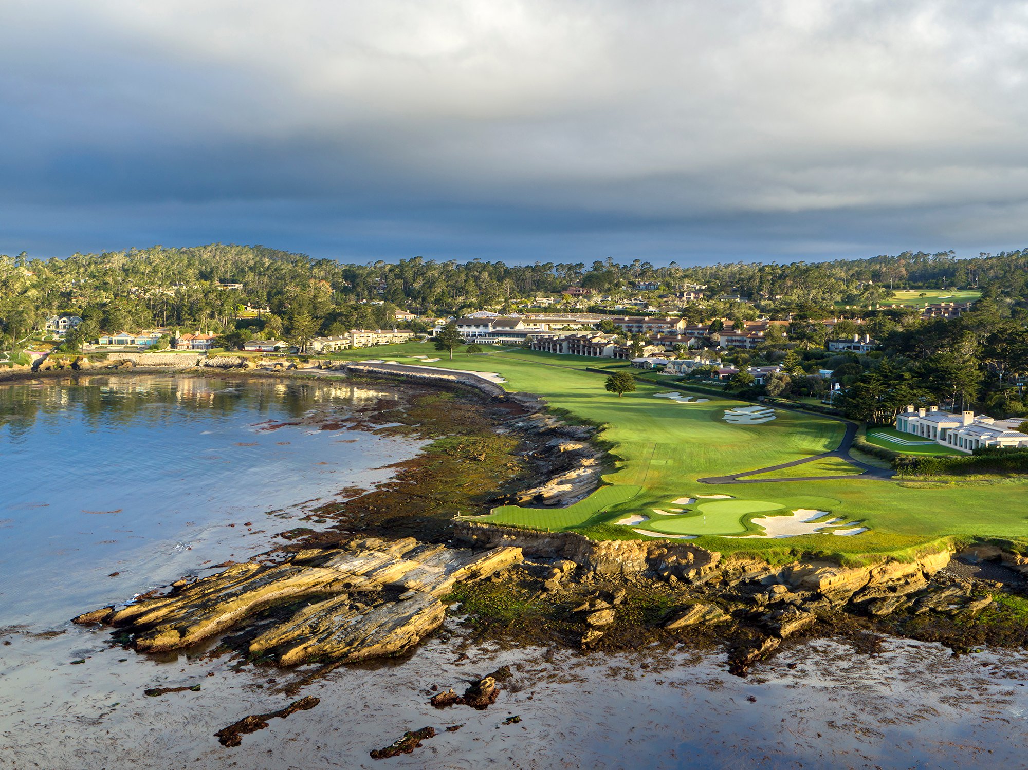 18th hole at Pebble Beach Golf Links