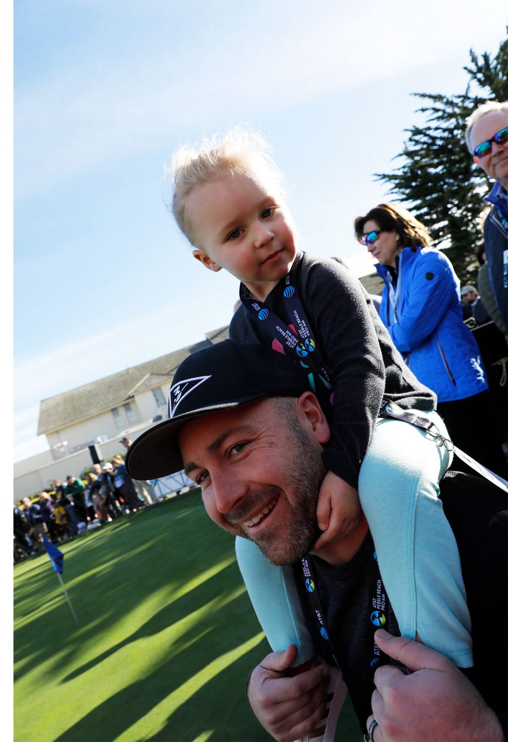 Spectators at the 2020 AT&T Pebble Beach Pro-Am