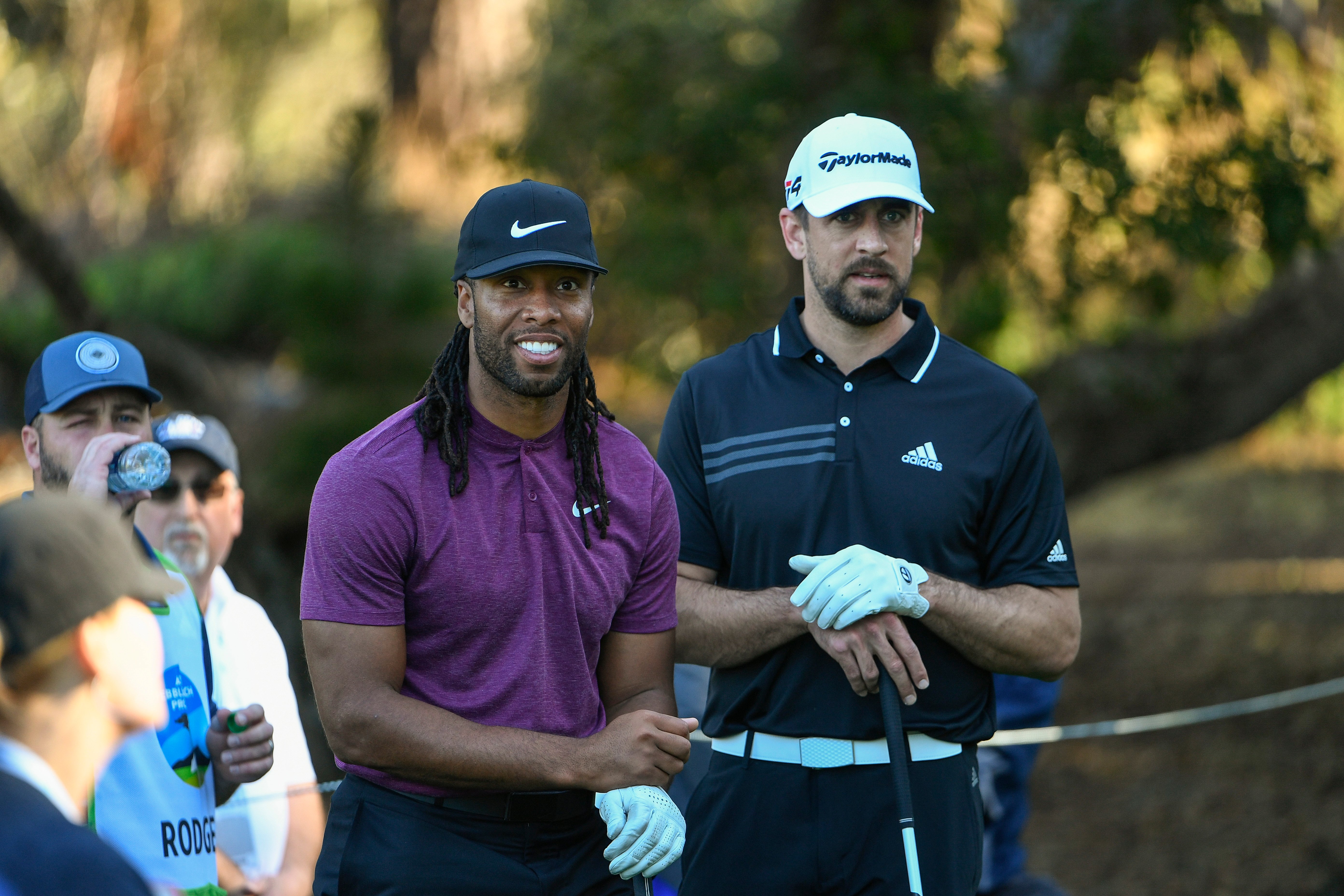 Aaron Rodgers and Larry Fitzgerald