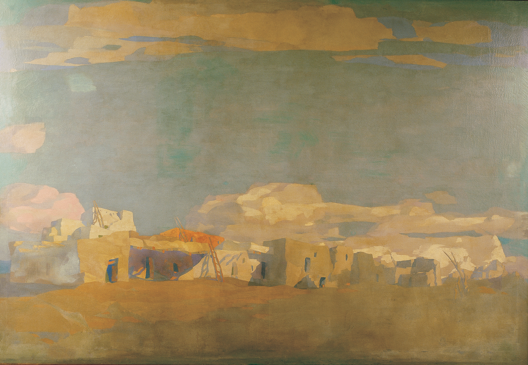 Pueblo painting by McComas