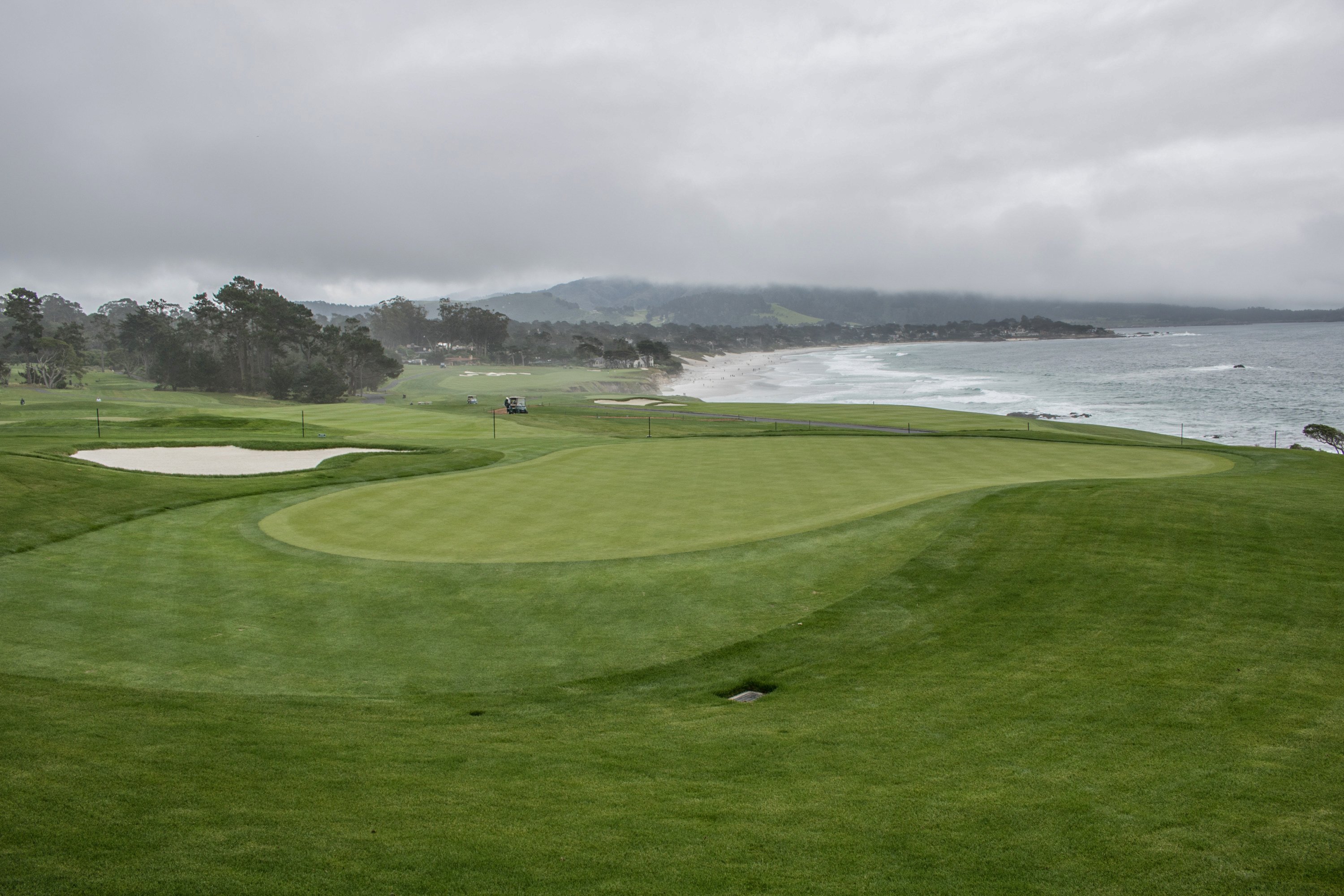 New 13th green Pebble Beach