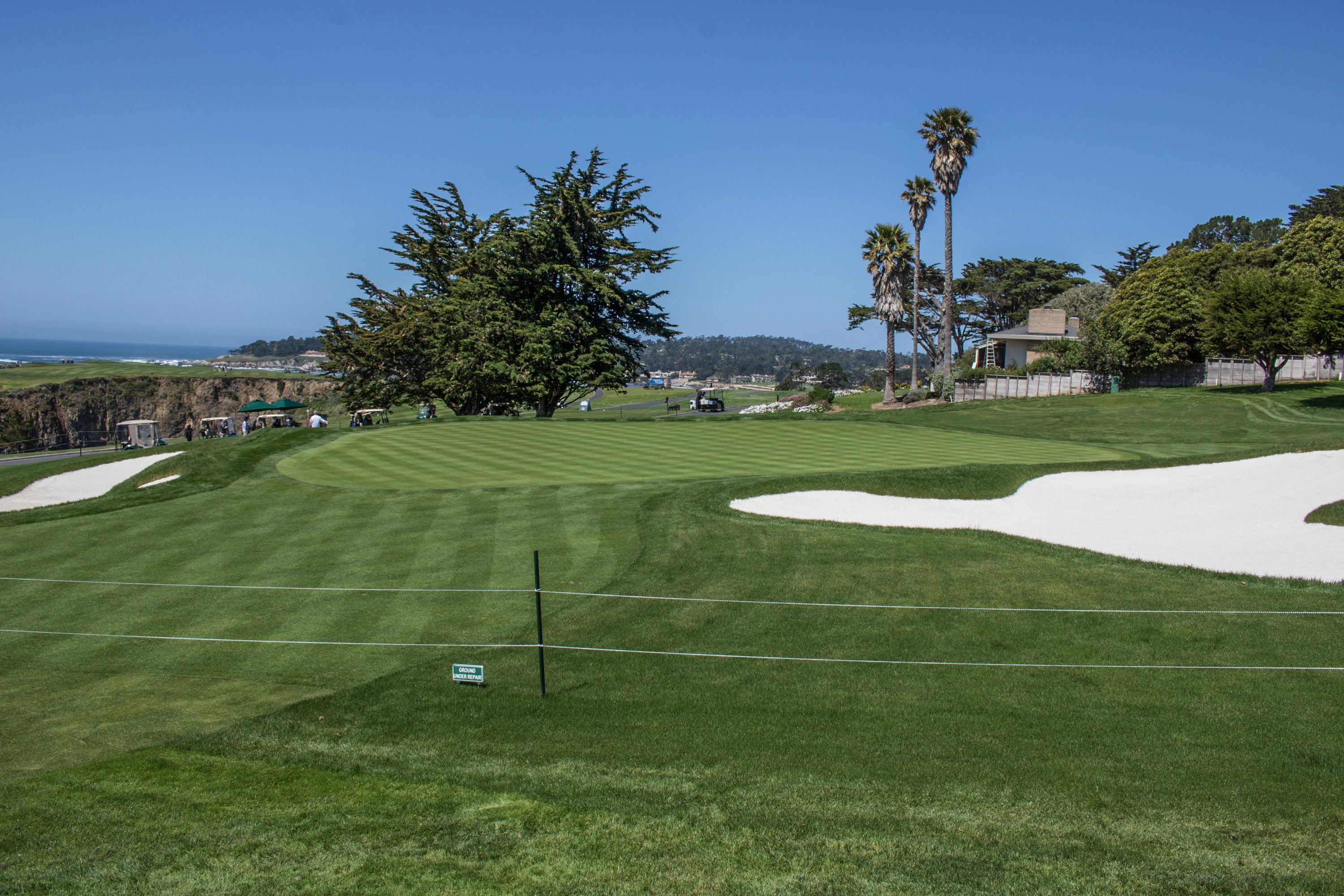 New 13th green at Pebble Beach