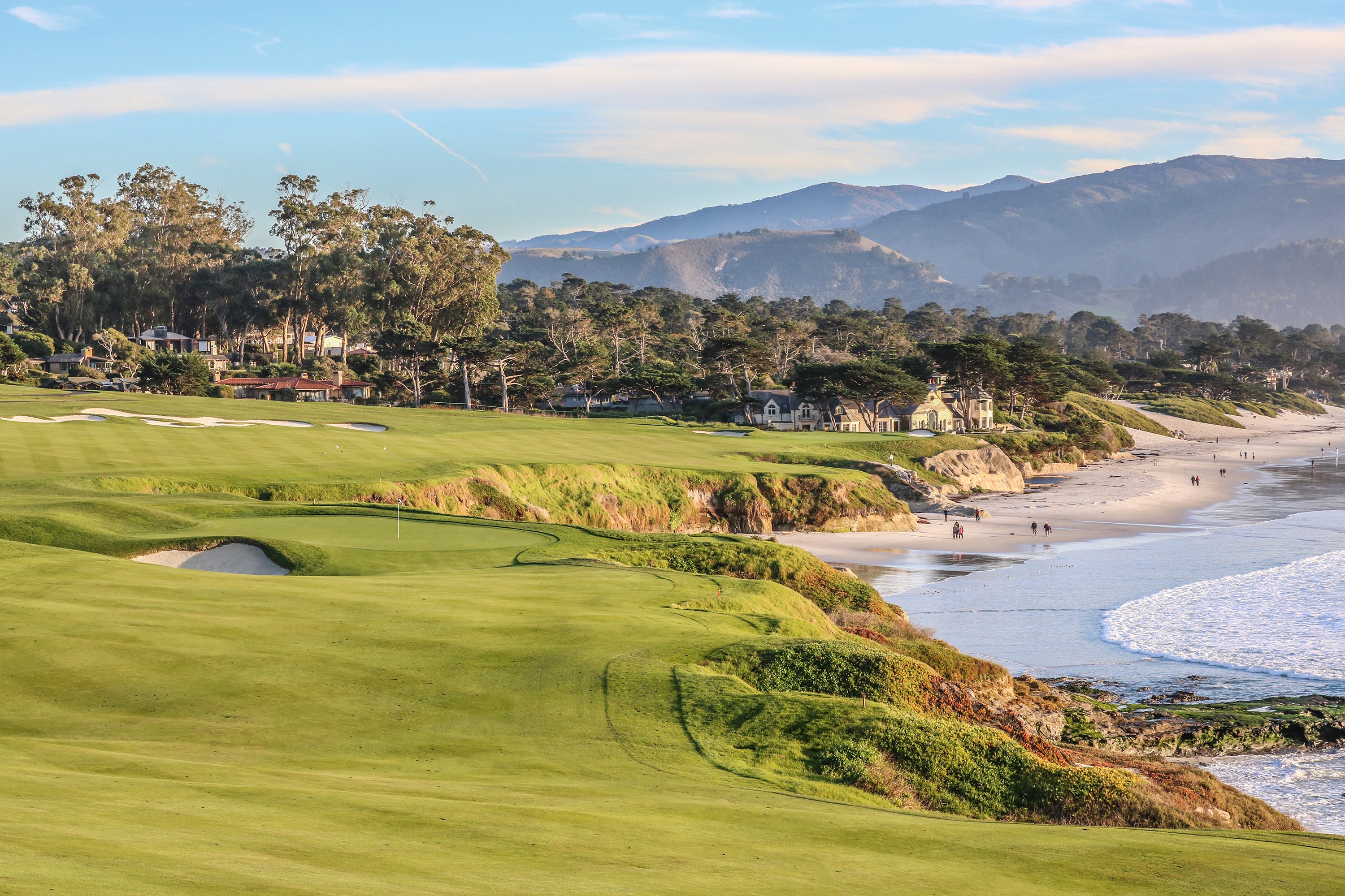 9th green at Pebble Beach