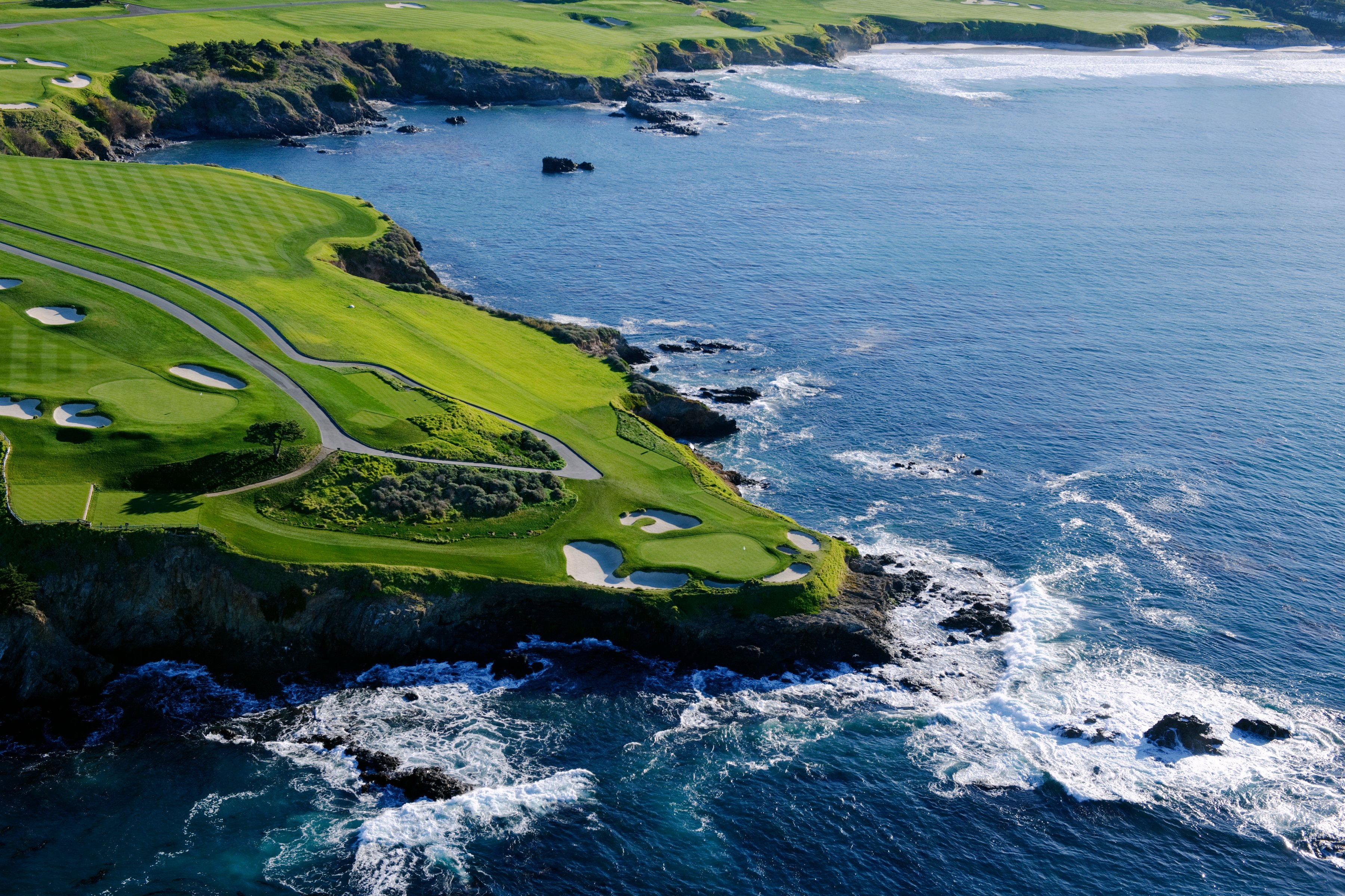 Aerial Pebble Beach Golf Links