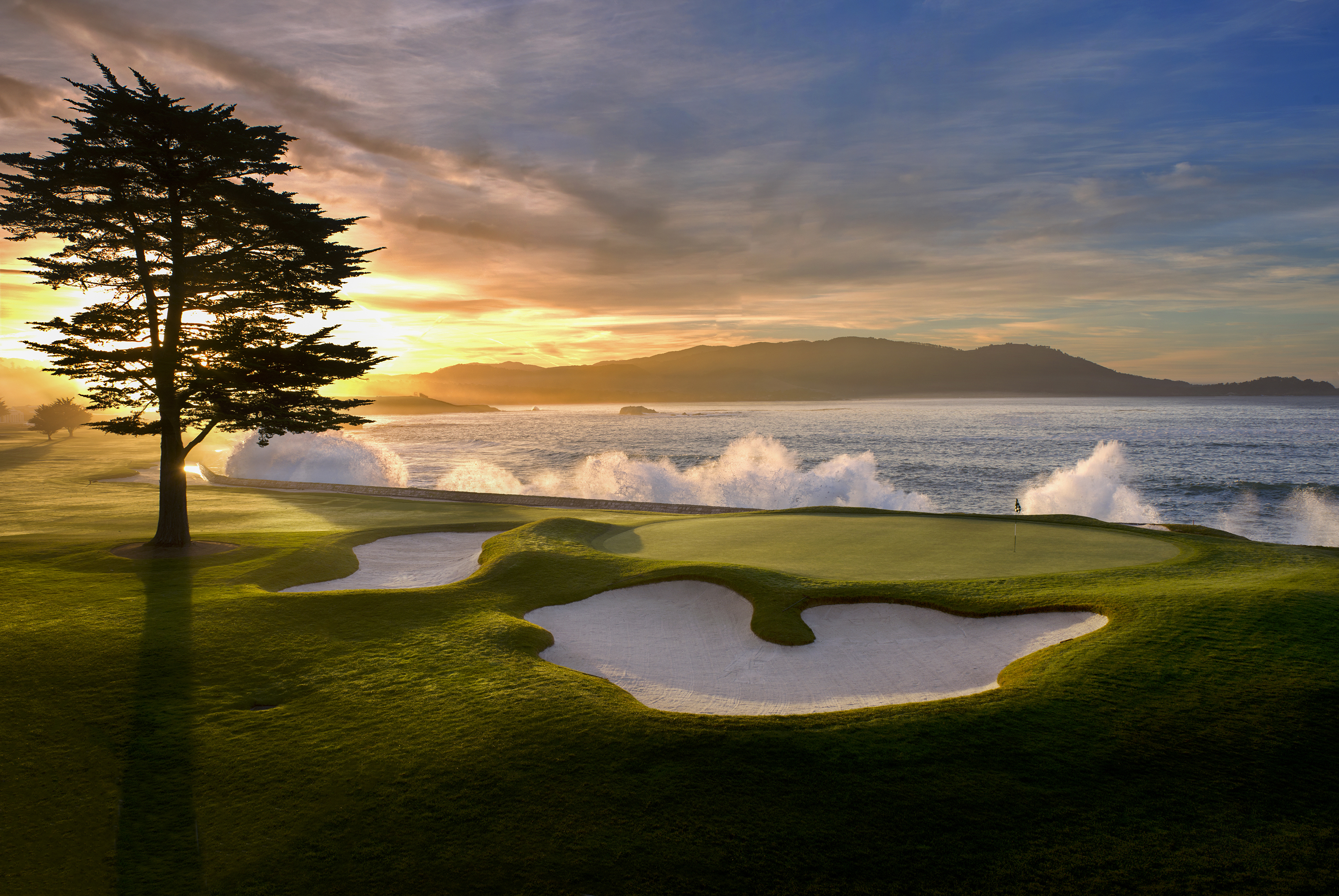 18th hole at Pebble Beach