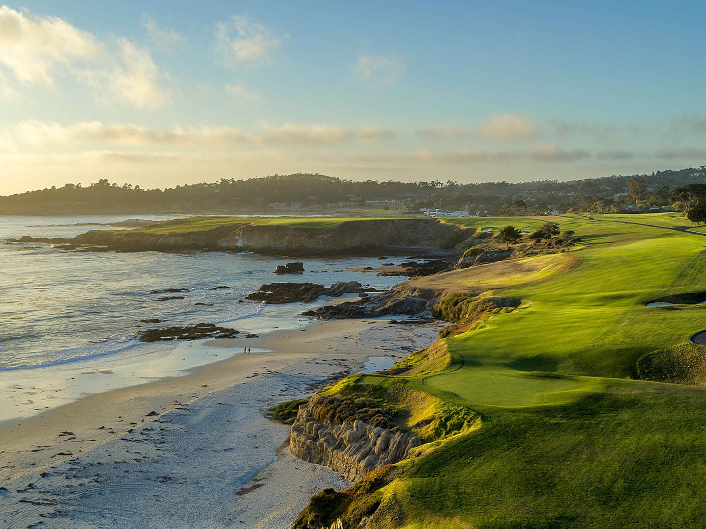 9th green at Pebble Beach