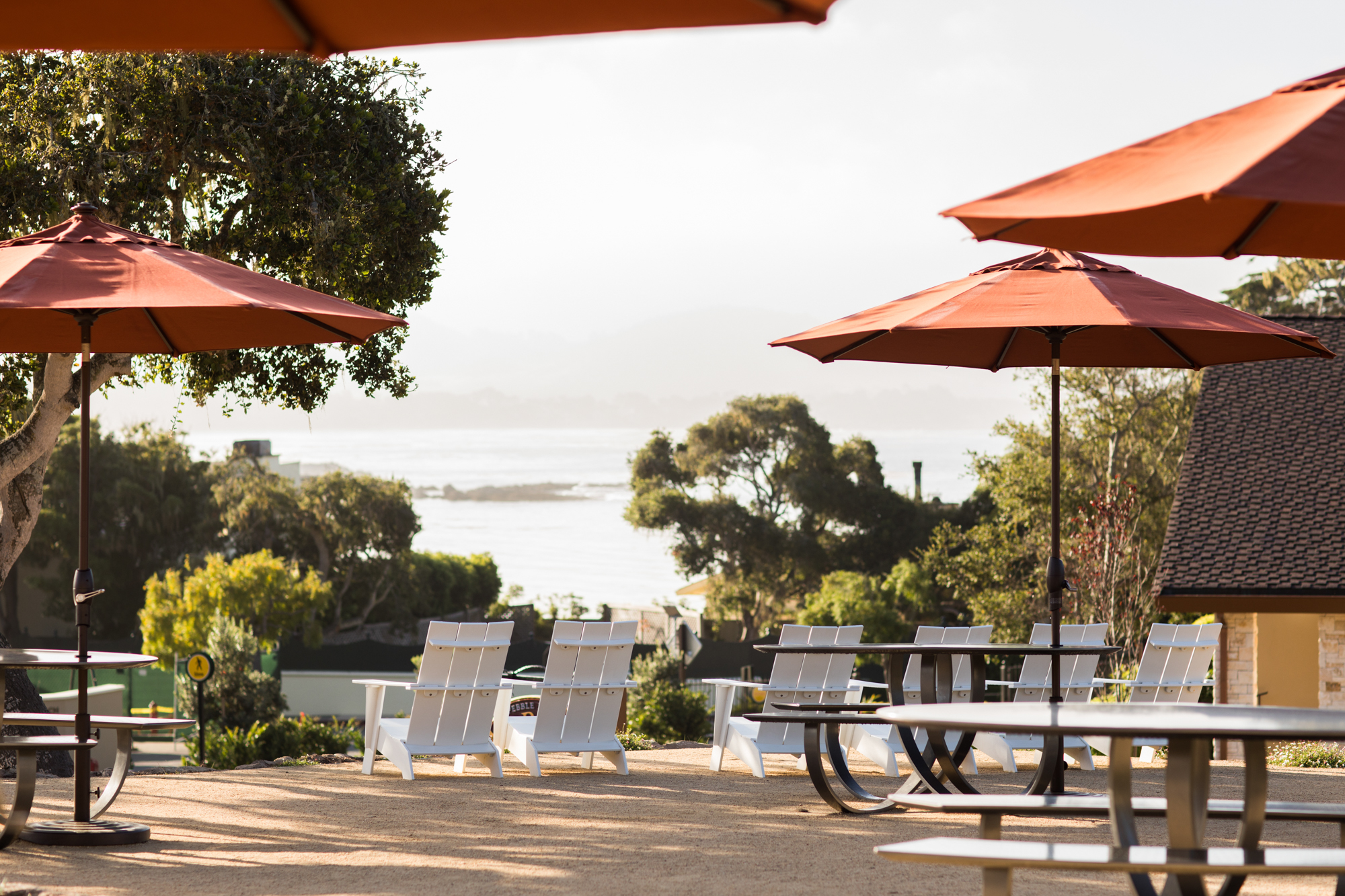 Visitor Center Patio at Pebble Beach