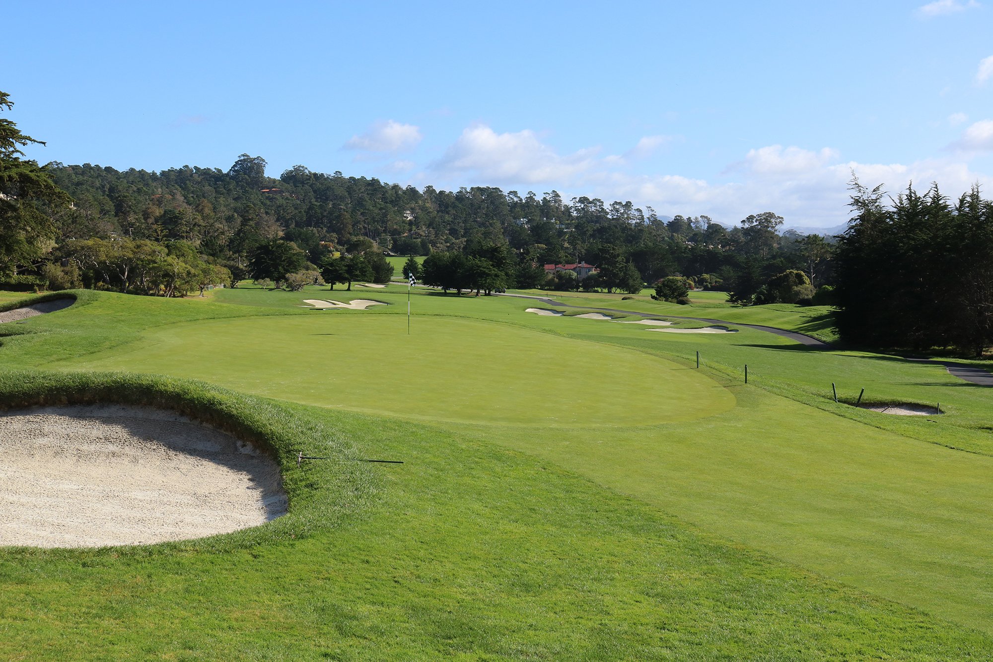 1st hole at Pebble Beach today