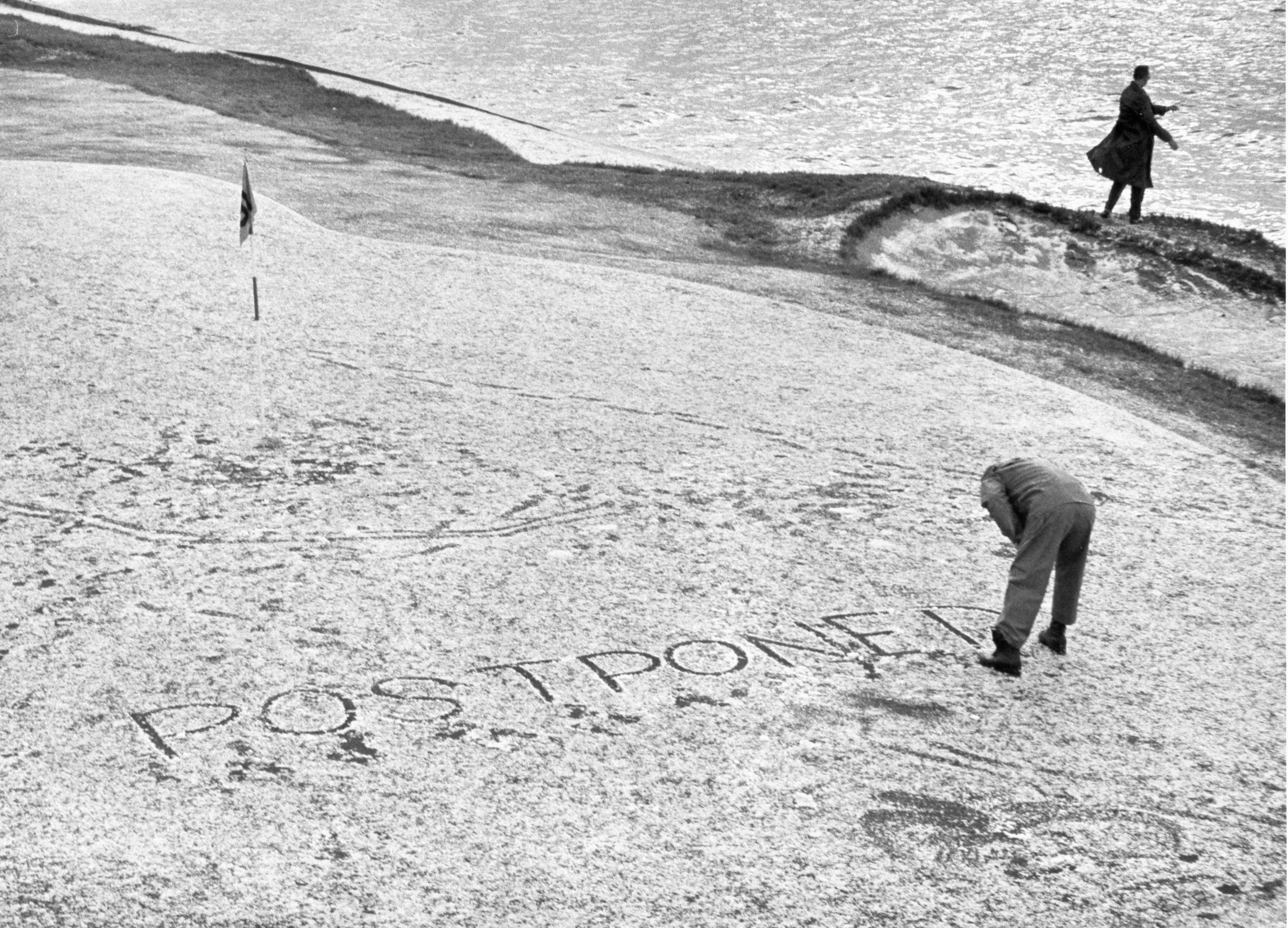 Snow at Pebble Beach