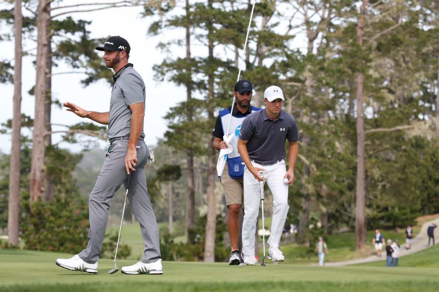 Golfers at the AT&T Pebble Beach Pro Am