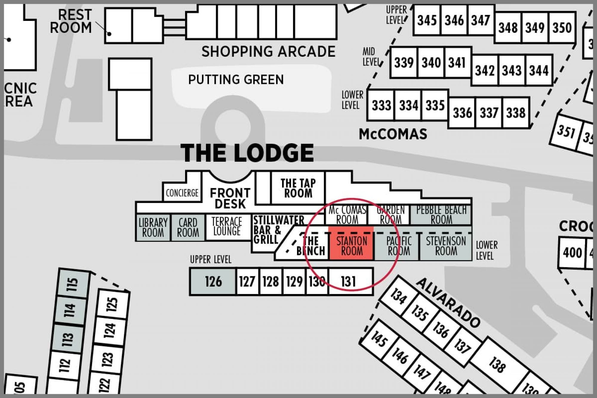 Stanton Room Map