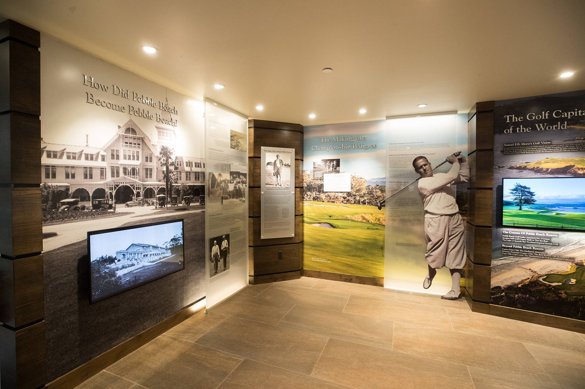 Visitor Center - Making of Pebble Beach Display