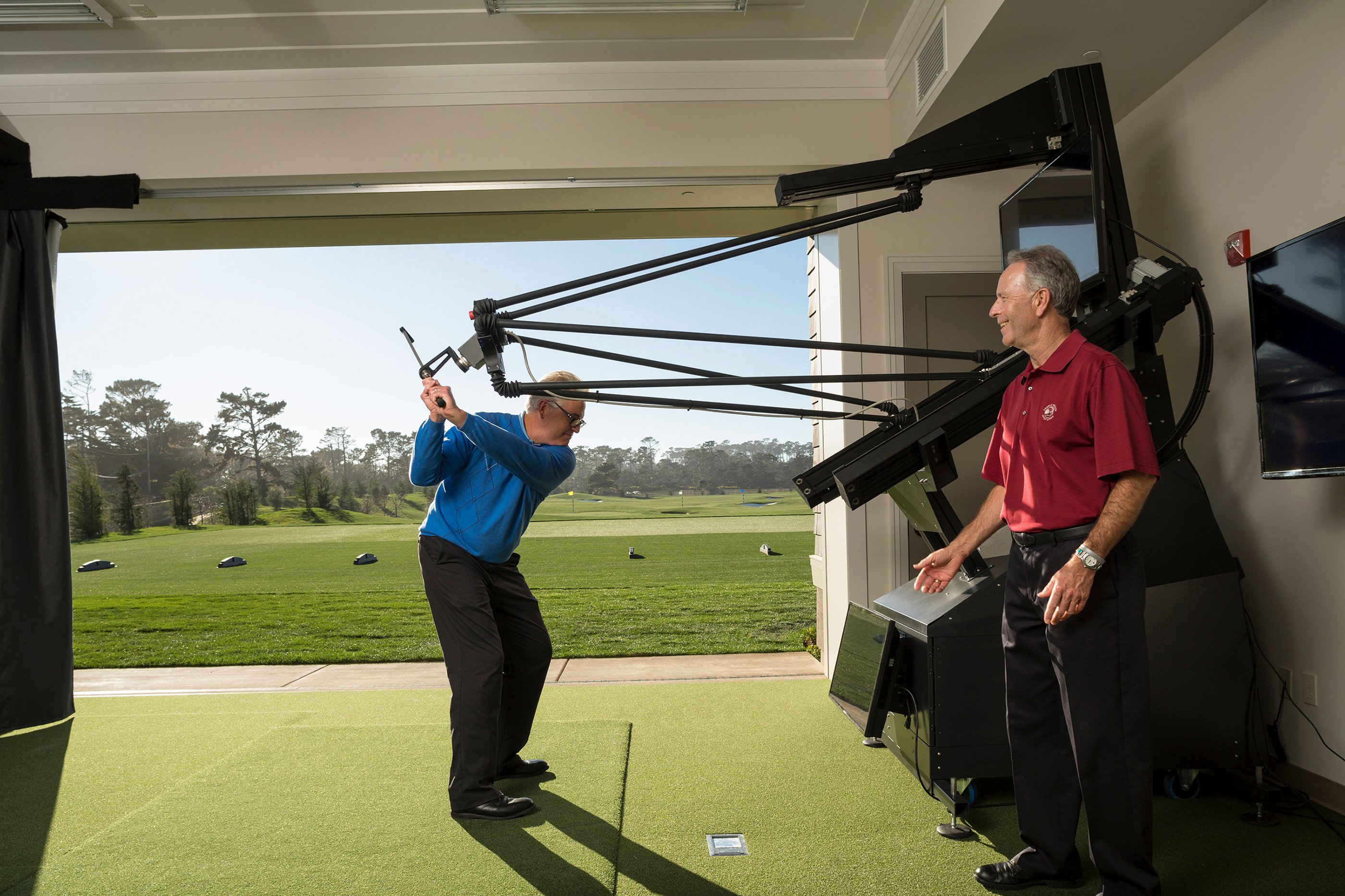 Pebble Beach Swing Robot