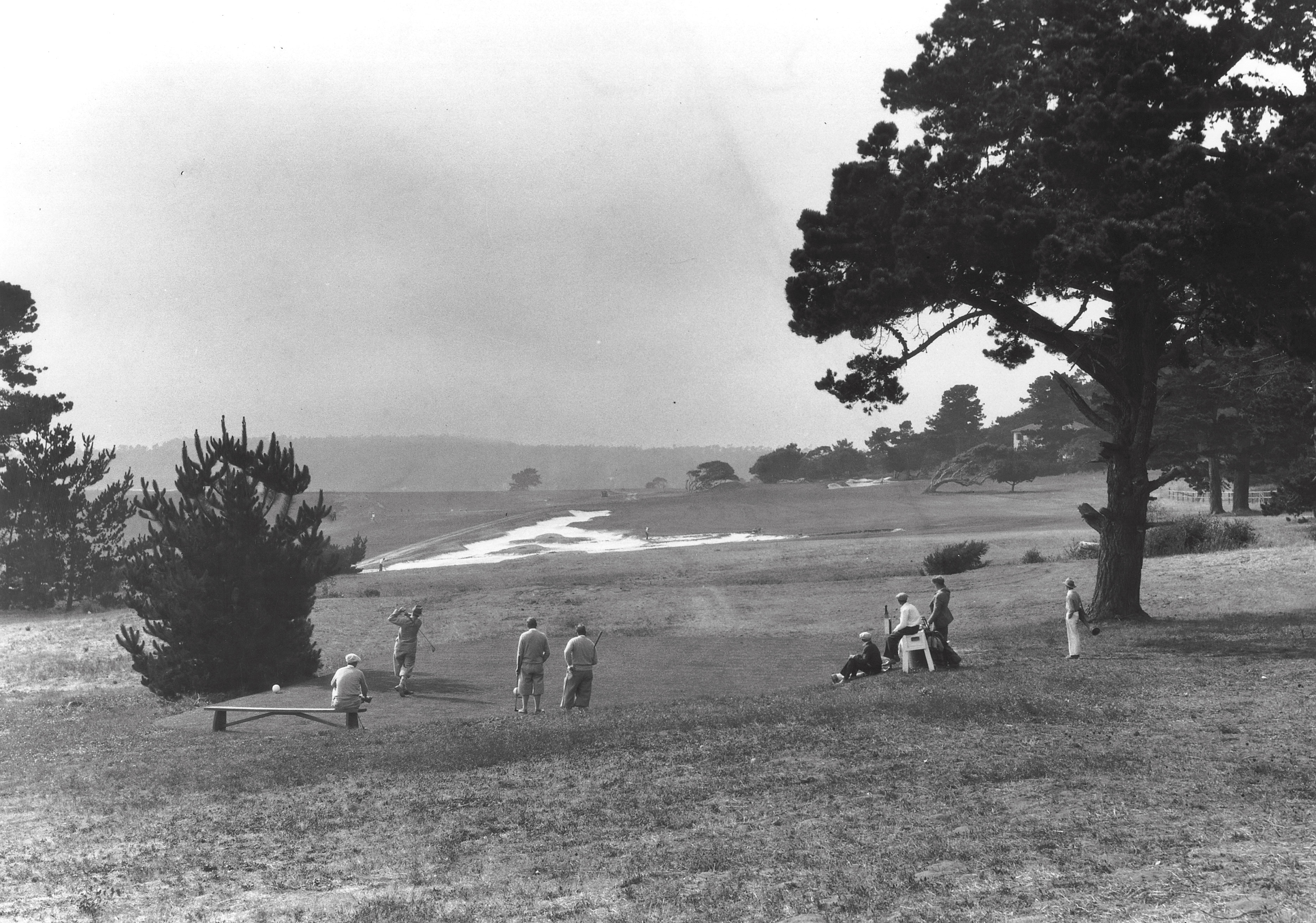 13th hole Alister MacKenzie bunkering