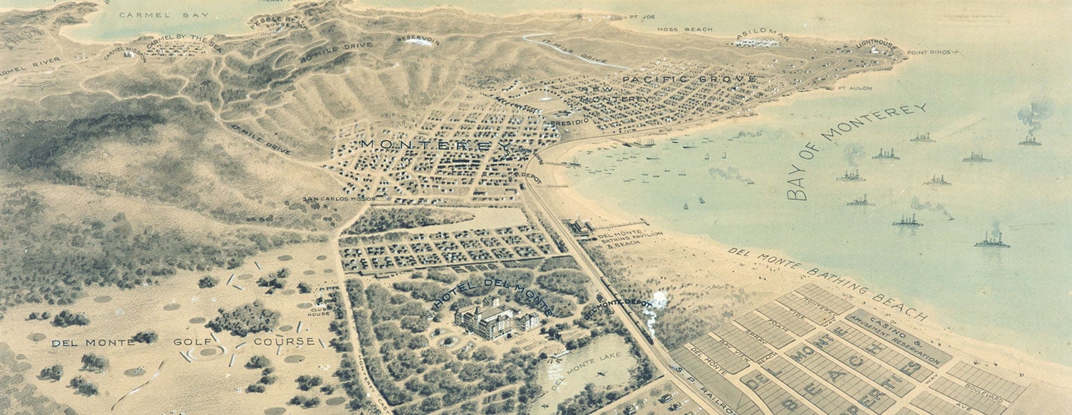 Layout of Bay of Monterey