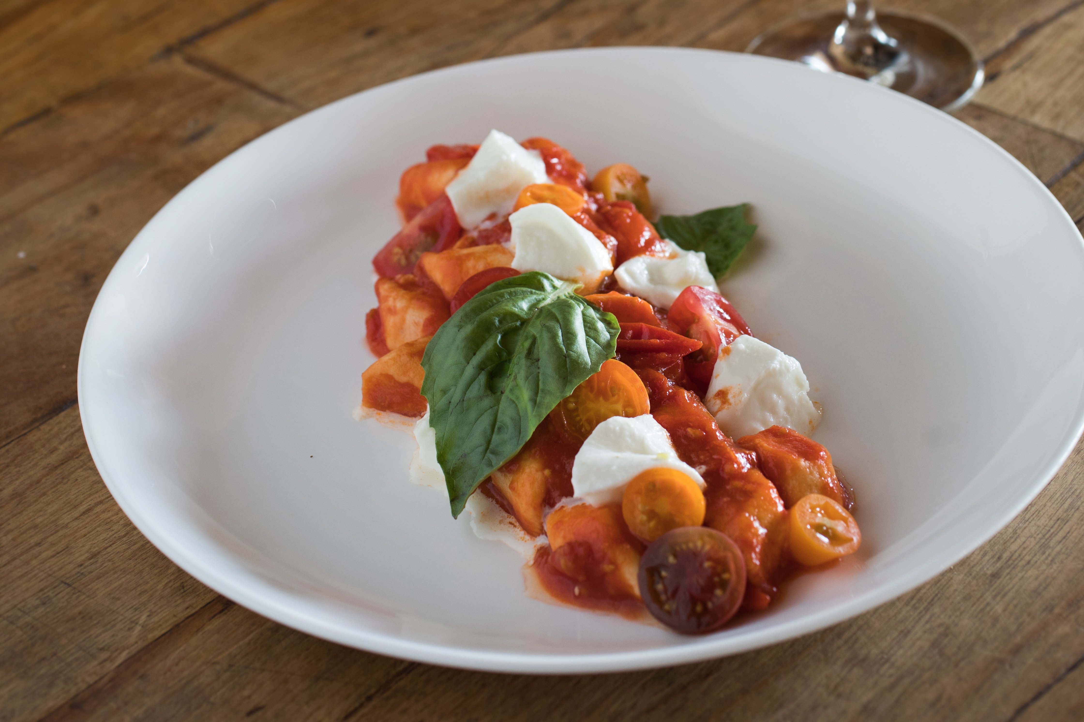 Bellwether Farm’s Ricotta Gnudi with Italian Cherry tomatoes