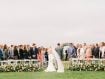 Bride walking down the aisle at Spanish Bay