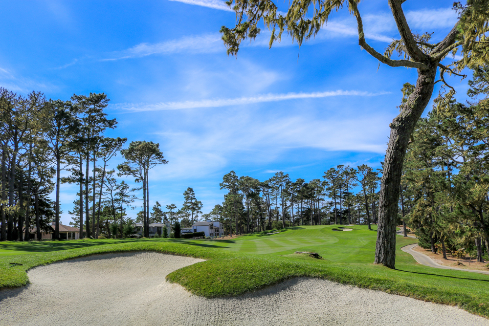 The 18th hole at Spyglass Hill