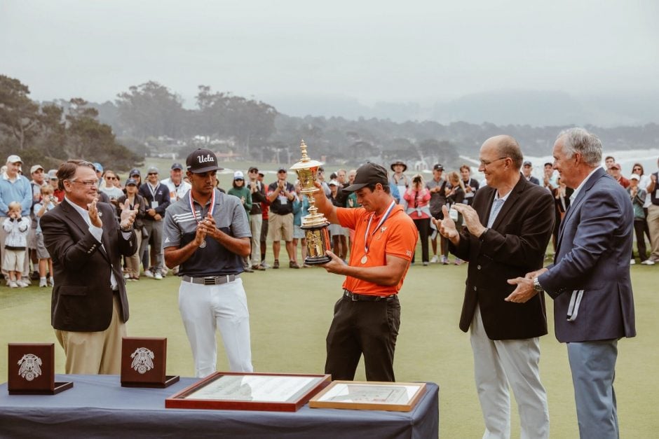 Viktor Hovland is the first Norwegian to win the U.S. Amateur.