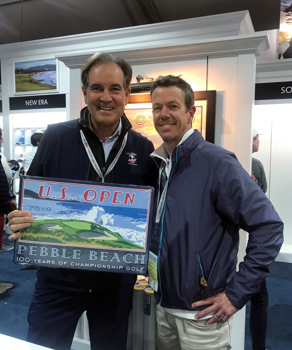 Lee Wybranski with Jim Nantz