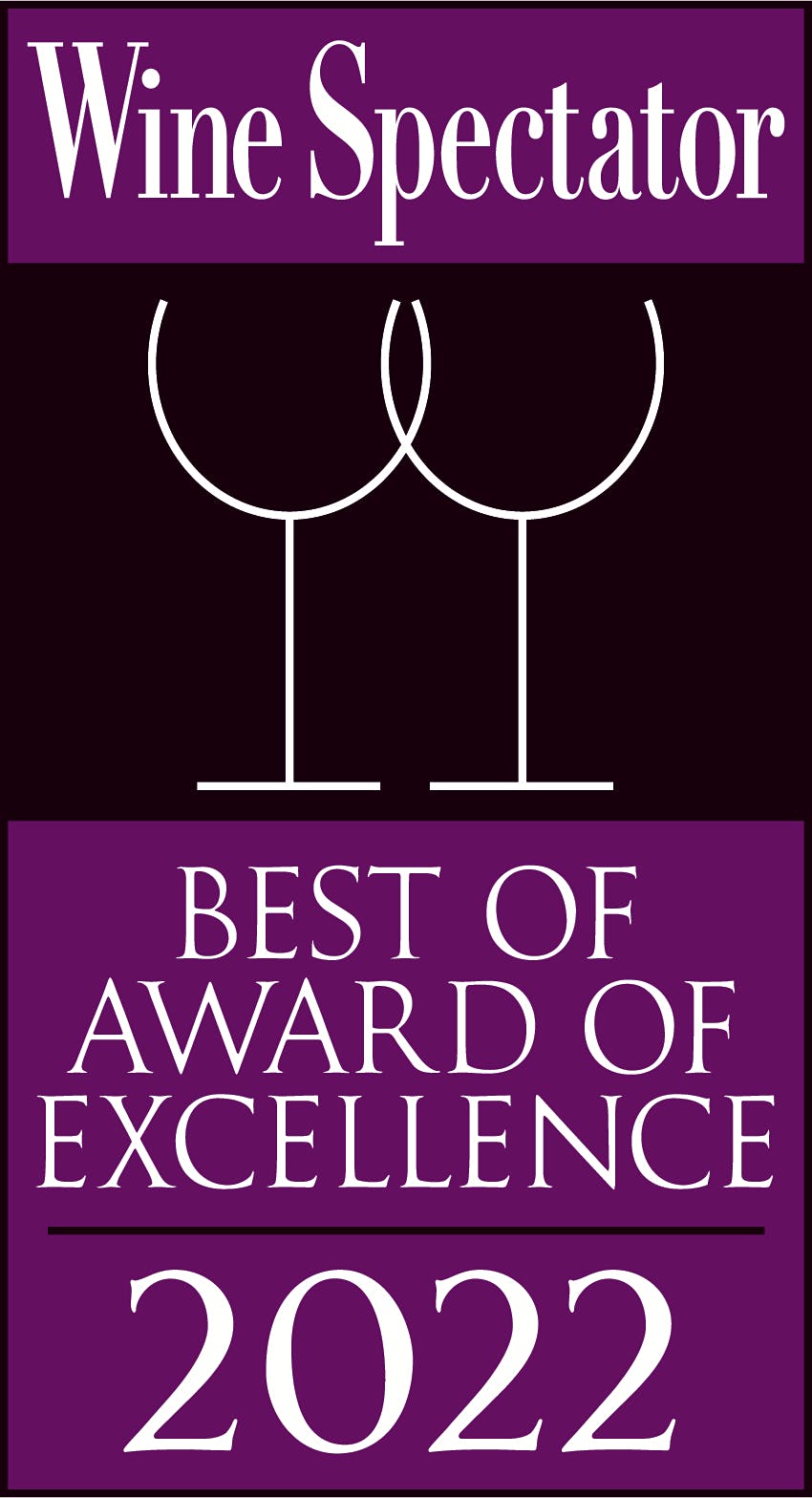 Wine Spectator Best of Award of Excellence 2022