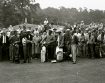 Arnold Palmer with gallery at Pebble Beach Golf Links